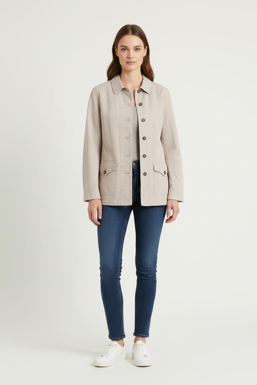 Veste Beige - Taille M/38 de la marque Caroll | PARAD73048 - Vendu par Paradigme - Image 1