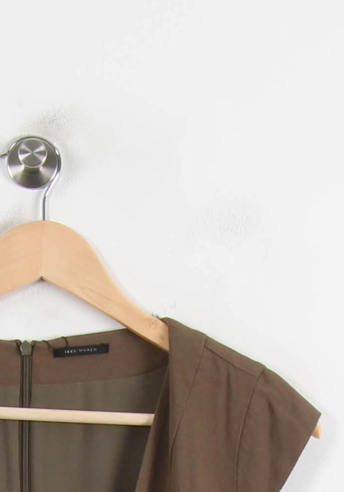 Robe Courte Marron et Noire - Taille S/36 de la marque IKKS | PARAD73049 - Vendu par Paradigme - Image 3