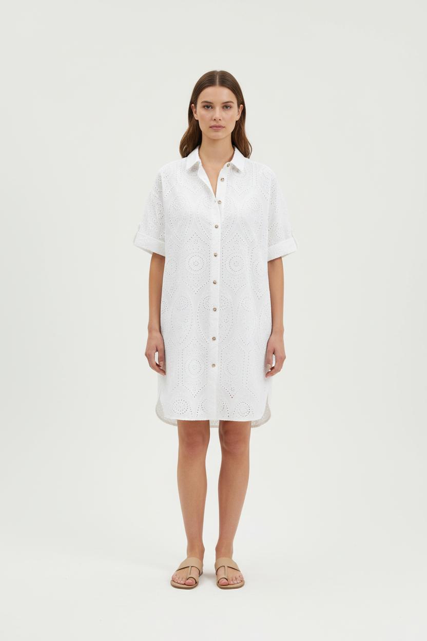 Robe Chemise Blanche - Taille S/36 de la marque Sézane | PARAD73051 - Vendu par Paradigme - Image 1