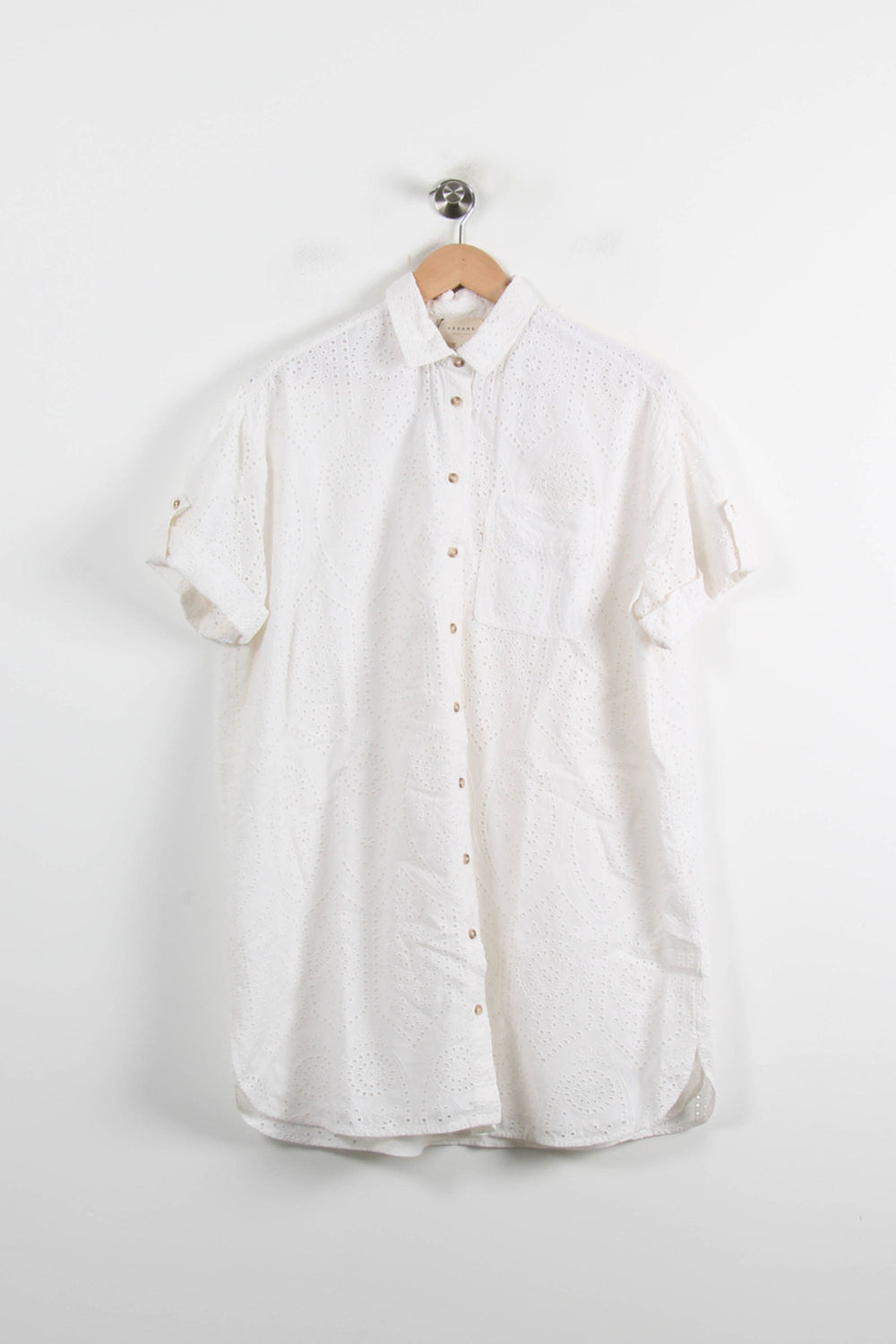 Robe Chemise Blanche - Taille S/36 de la marque Sézane | PARAD73051 - Vendu par Paradigme - Image 2