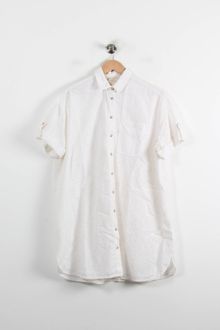 Robe Chemise Blanche - Taille S/36 de la marque Sézane | PARAD73051 - Vendu par Paradigme - Image 2