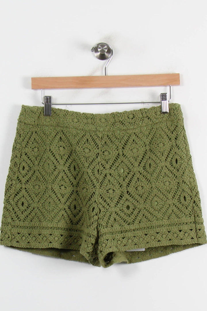 Short en Dentelle Vert - Taille M/38 de la marque IKKS | PARAD73052 - Vendu par Paradigme - Image 2