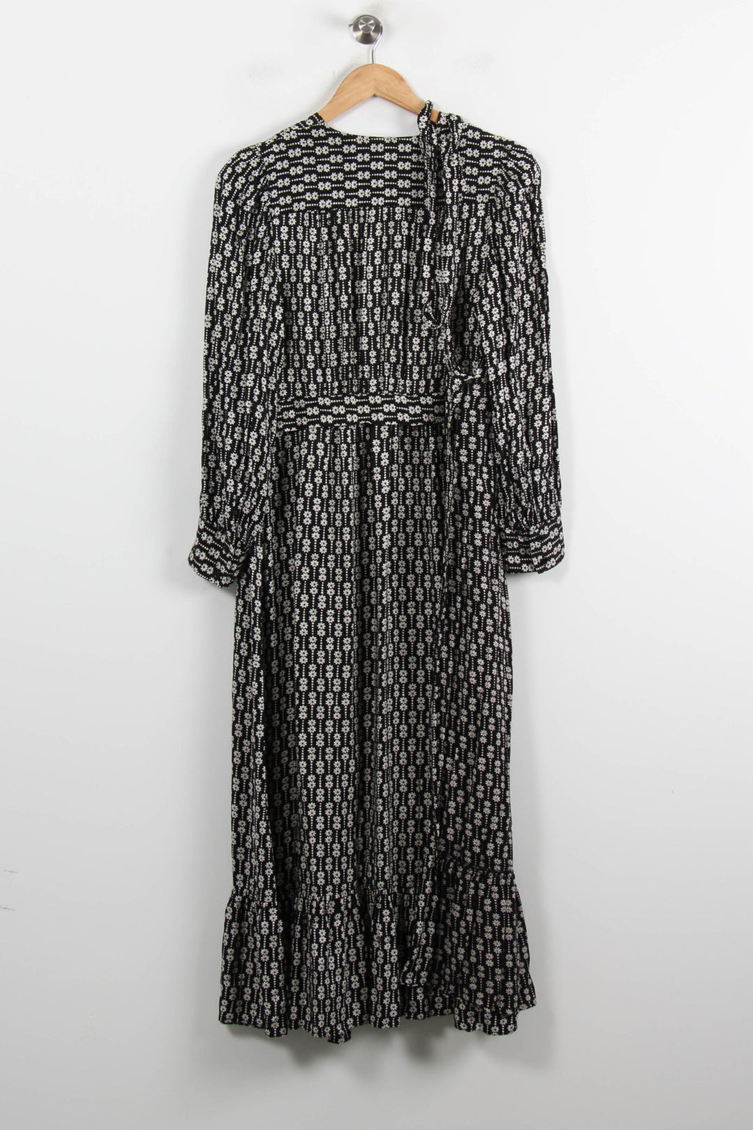 Robe Longue Noire et Blanche - Taille S/36 de la marque Sandro | PARAD73054 - Vendu par Paradigme - Image 4