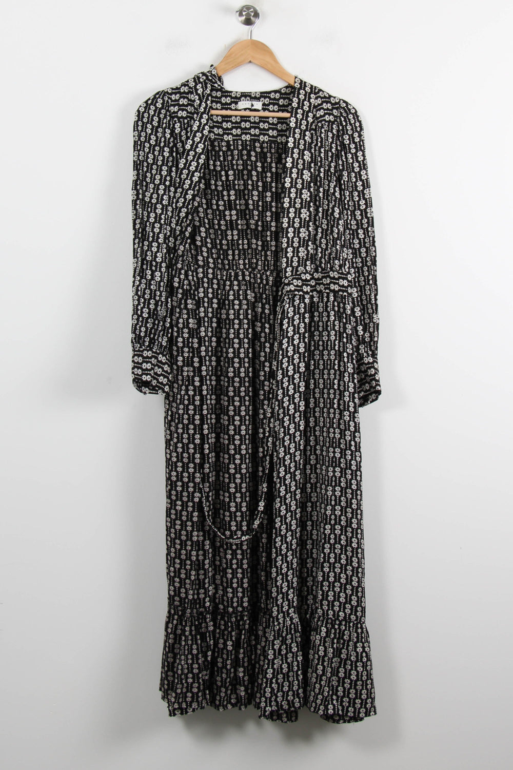 Robe Longue Noire et Blanche - Taille S/36 de la marque Sandro | PARAD73054 - Vendu par Paradigme - Image 2