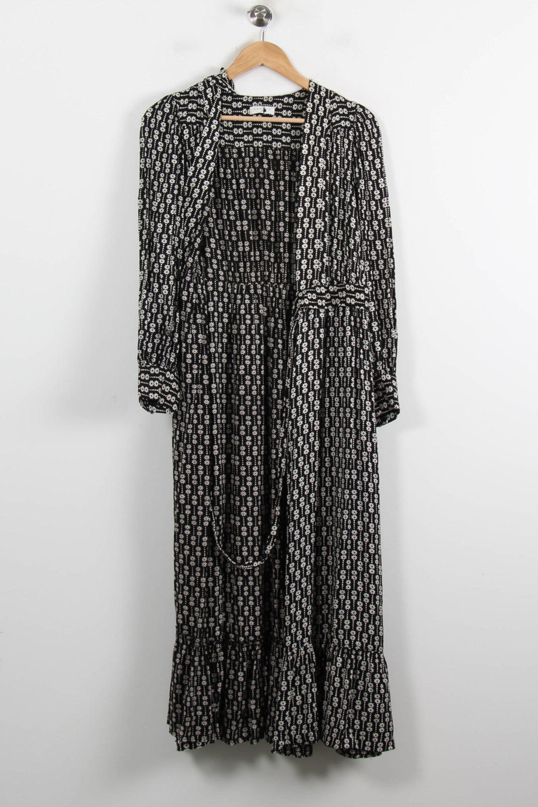 Robe Longue Noire et Blanche - Taille S/36 de la marque Sandro | PARAD73054 - Vendu par Paradigme - Image 2