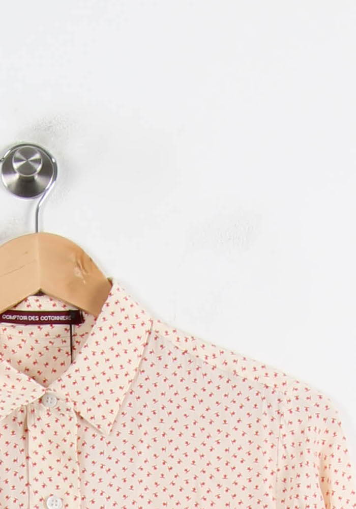 Chemise Beige et Rouge - Taille XS/34 de la marque Comptoir des Cotonniers | PARAD73056 - Vendu par Paradigme - Image 3