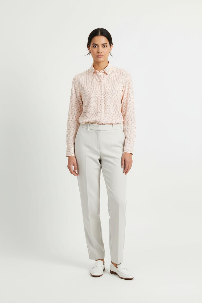 Chemise Beige et Rouge - Taille XS/34 de la marque Comptoir des Cotonniers | PARAD73056 - Vendu par Paradigme - Image 1