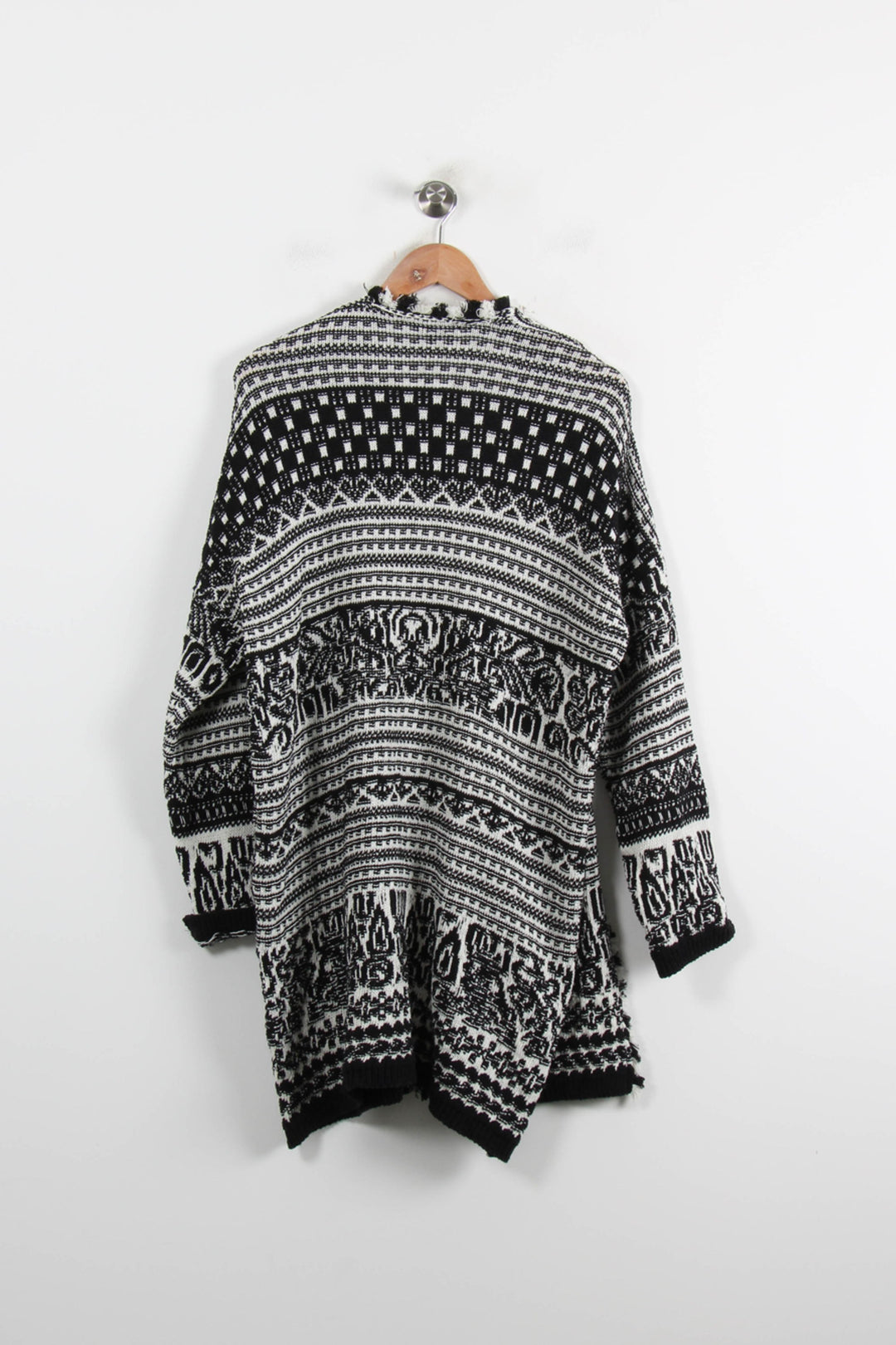Gilet Noir et Blanc - Taille S/36 de la marque La Fée Maraboutée | PARAD73057 - Vendu par Paradigme - Image 4
