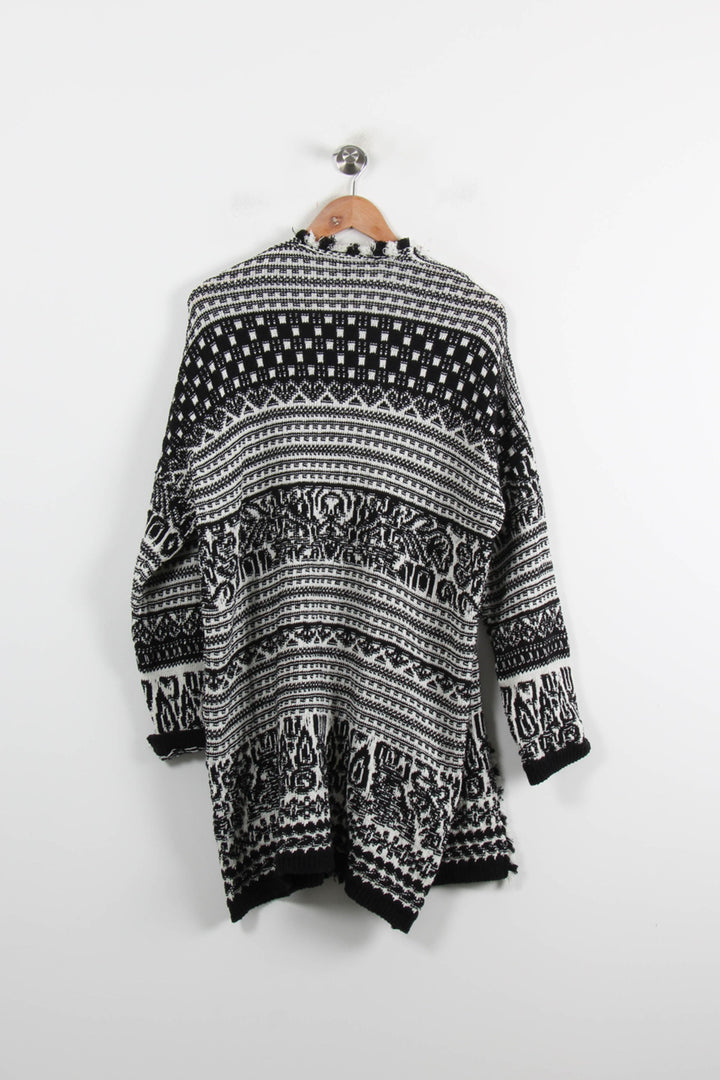 Gilet Noir et Blanc - Taille S/36 de la marque La Fée Maraboutée | PARAD73057 - Vendu par Paradigme - Image 4