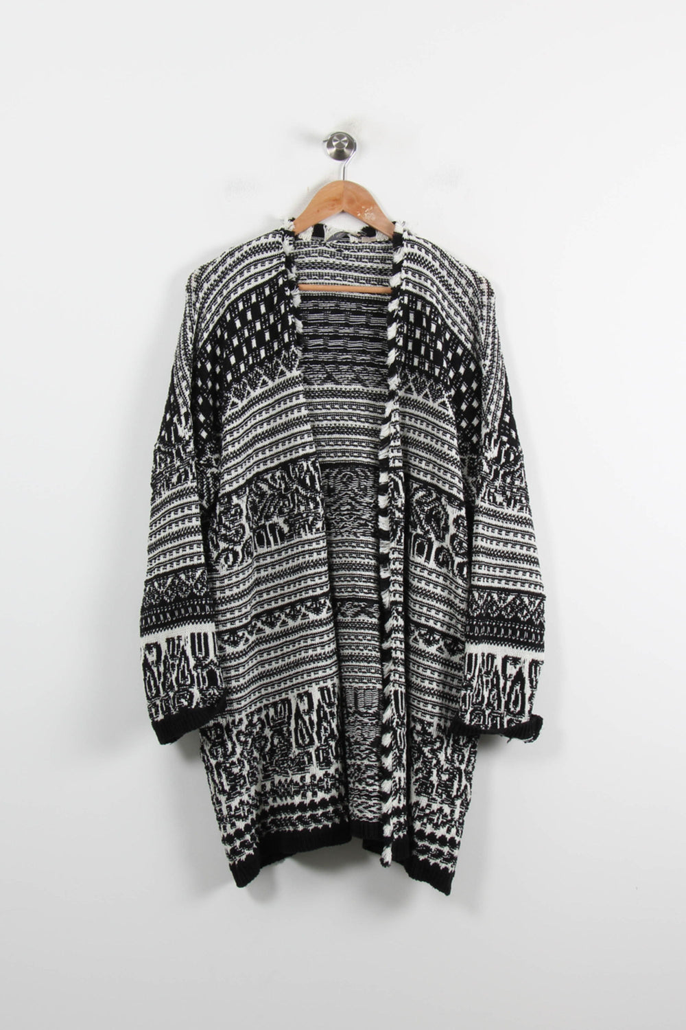 Gilet Noir et Blanc - Taille S/36 de la marque La Fée Maraboutée | PARAD73057 - Vendu par Paradigme - Image 2