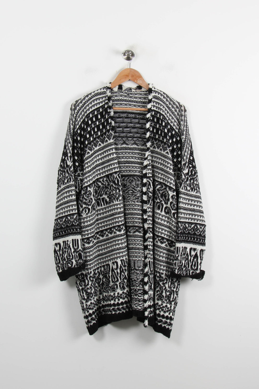 Gilet Noir et Blanc - Taille S/36 de la marque La Fée Maraboutée | PARAD73057 - Vendu par Paradigme - Image 2