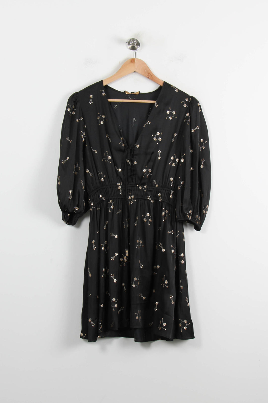 Robe Fluide Noire - Taille S/36 de la marque Maje | PARAD73058 - Vendu par Paradigme - Image 2