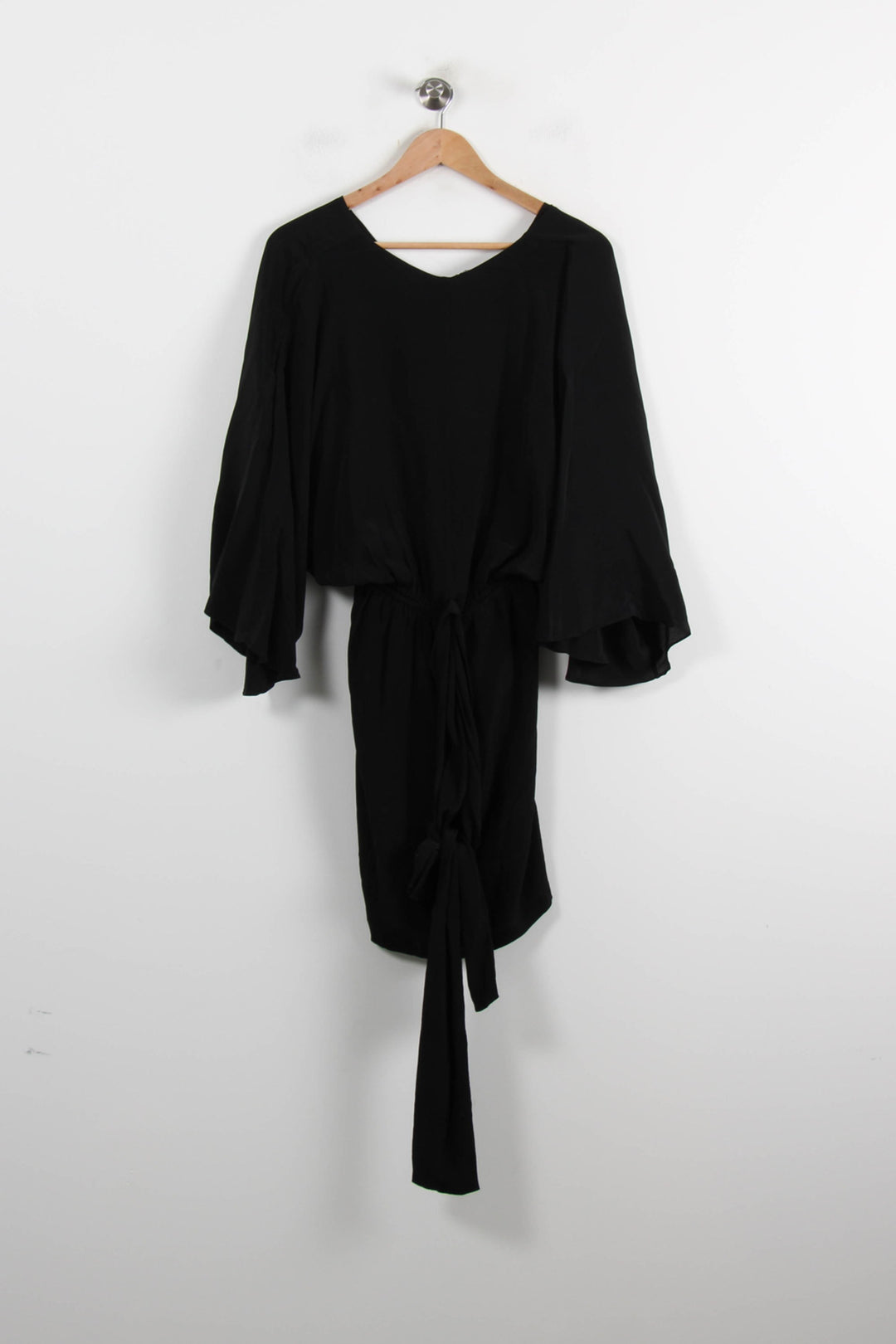 Robe Drapée Noire - Taille M/38 de la marque The Kooples | PARAD73059 - Vendu par Paradigme - Image 4