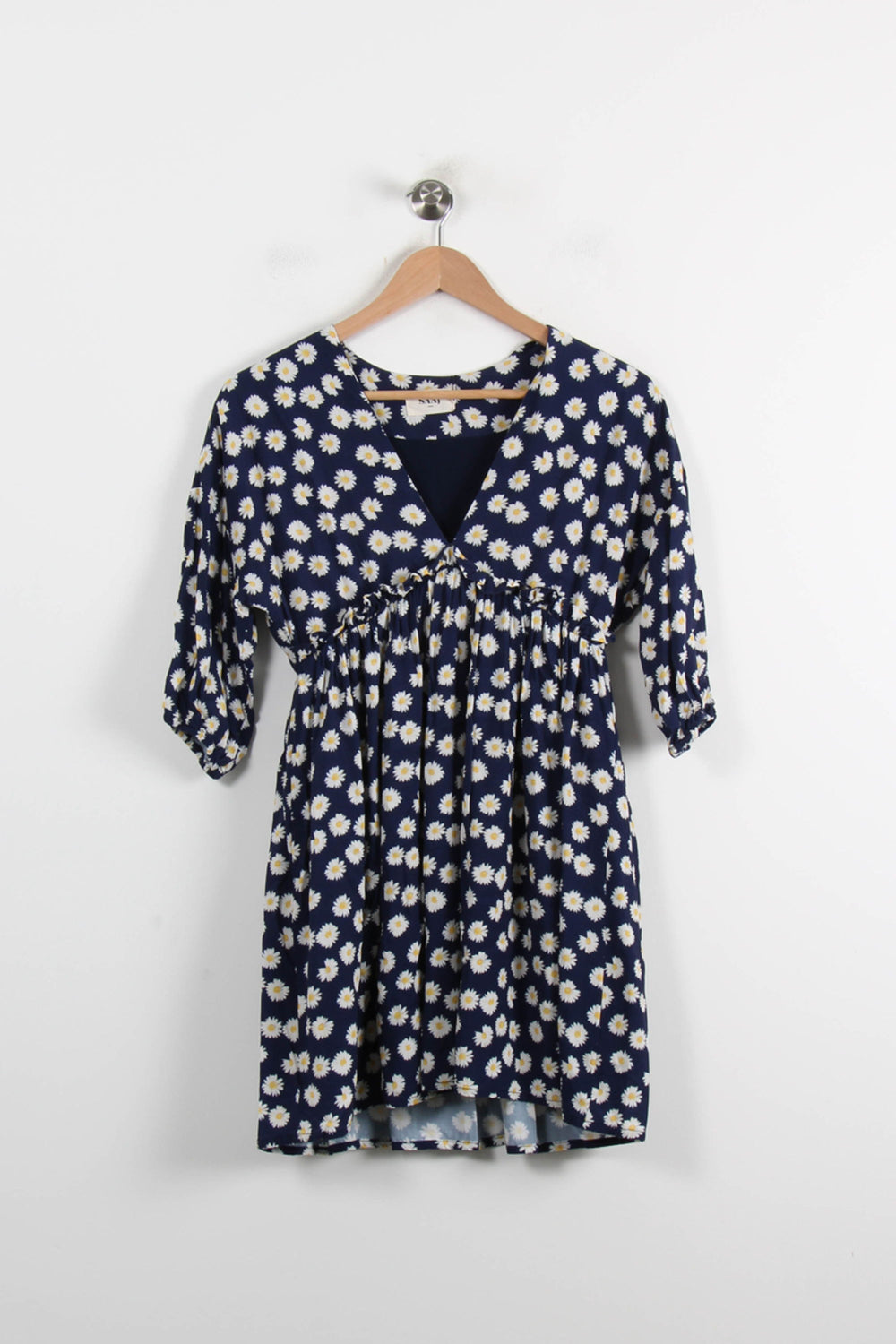 Robe Courte Bleu Marine et Blanche - Taille S/36 de la marque SAAJ | PARAD73060 - Vendu par Paradigme - Image 2