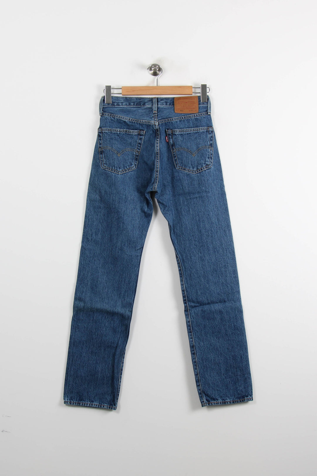 Jean Droit Bleu - Taille M/38 de la marque Levi's | PARAD73061 - Vendu par Paradigme - Image 4