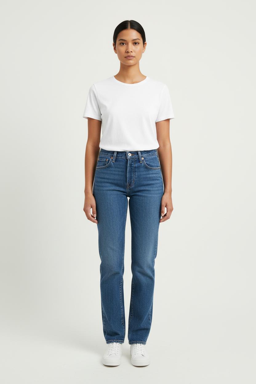 Jean Droit Bleu - Taille M/38 de la marque Levi's | PARAD73061 - Vendu par Paradigme - Image 1