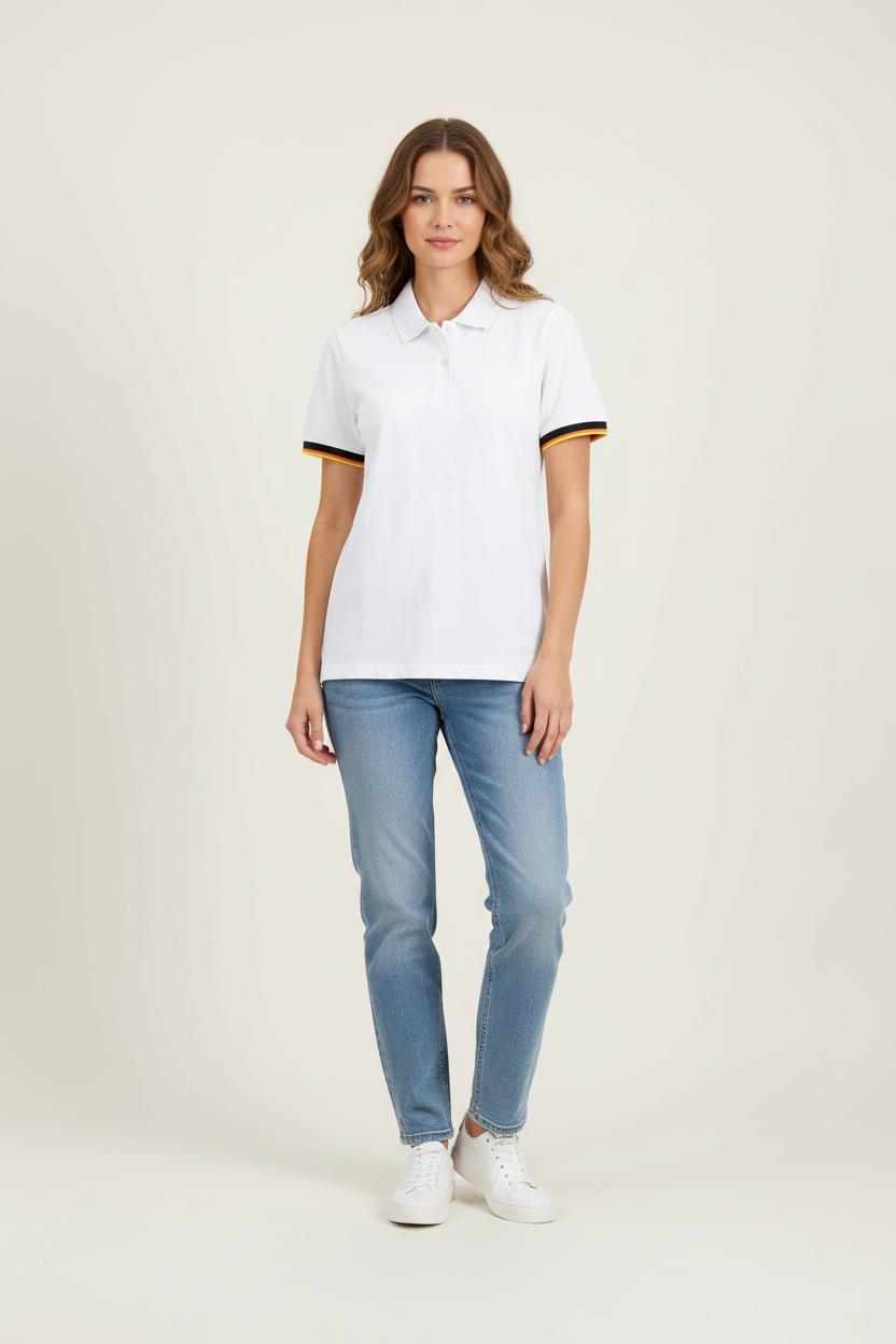 Polo Blanc - Taille S/36 de la marque K-WAY | PARAD73062 - Vendu par Paradigme - Image 1