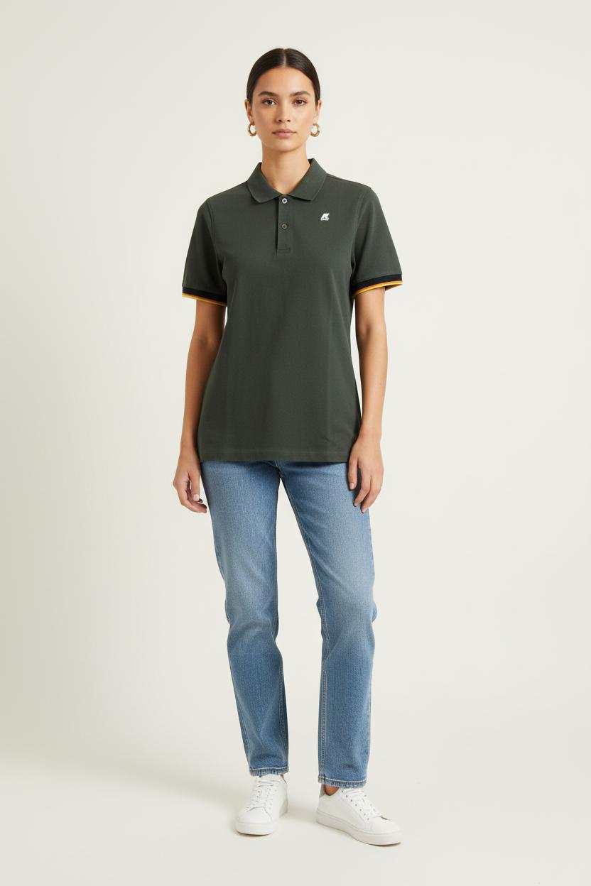 Polo Vert - Taille S/36 de la marque K-WAY | PARAD73063 - Vendu par Paradigme - Image 1