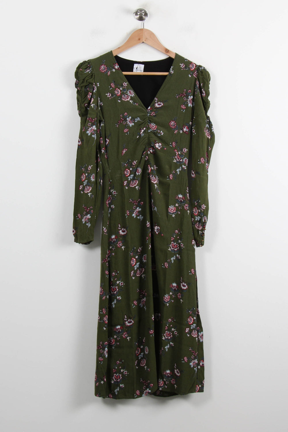 Robe Longue Verte à Fleurs - Taille S/36 de la marque Petite Mendigote | PARAD73066 - Vendu par Paradigme - Image 2