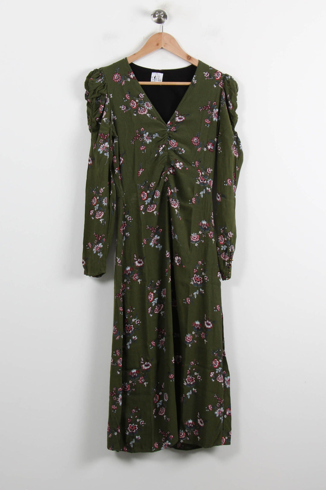 Robe Longue Verte à Fleurs - Taille S/36 de la marque Petite Mendigote | PARAD73066 - Vendu par Paradigme - Image 2