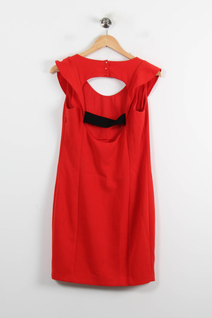 Robe Courte Rouge - Taille M/38 de la marque Claudie Pierlot | PARAD73076 - Vendu par Paradigme - Image 4
