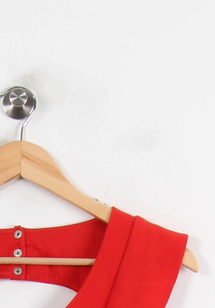 Robe Courte Rouge - Taille M/38 de la marque Claudie Pierlot | PARAD73076 - Vendu par Paradigme - Image 3