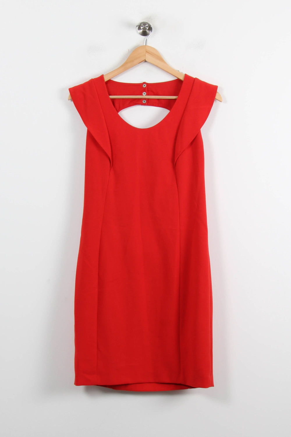 Robe Courte Rouge - Taille M/38 de la marque Claudie Pierlot | PARAD73076 - Vendu par Paradigme - Image 2