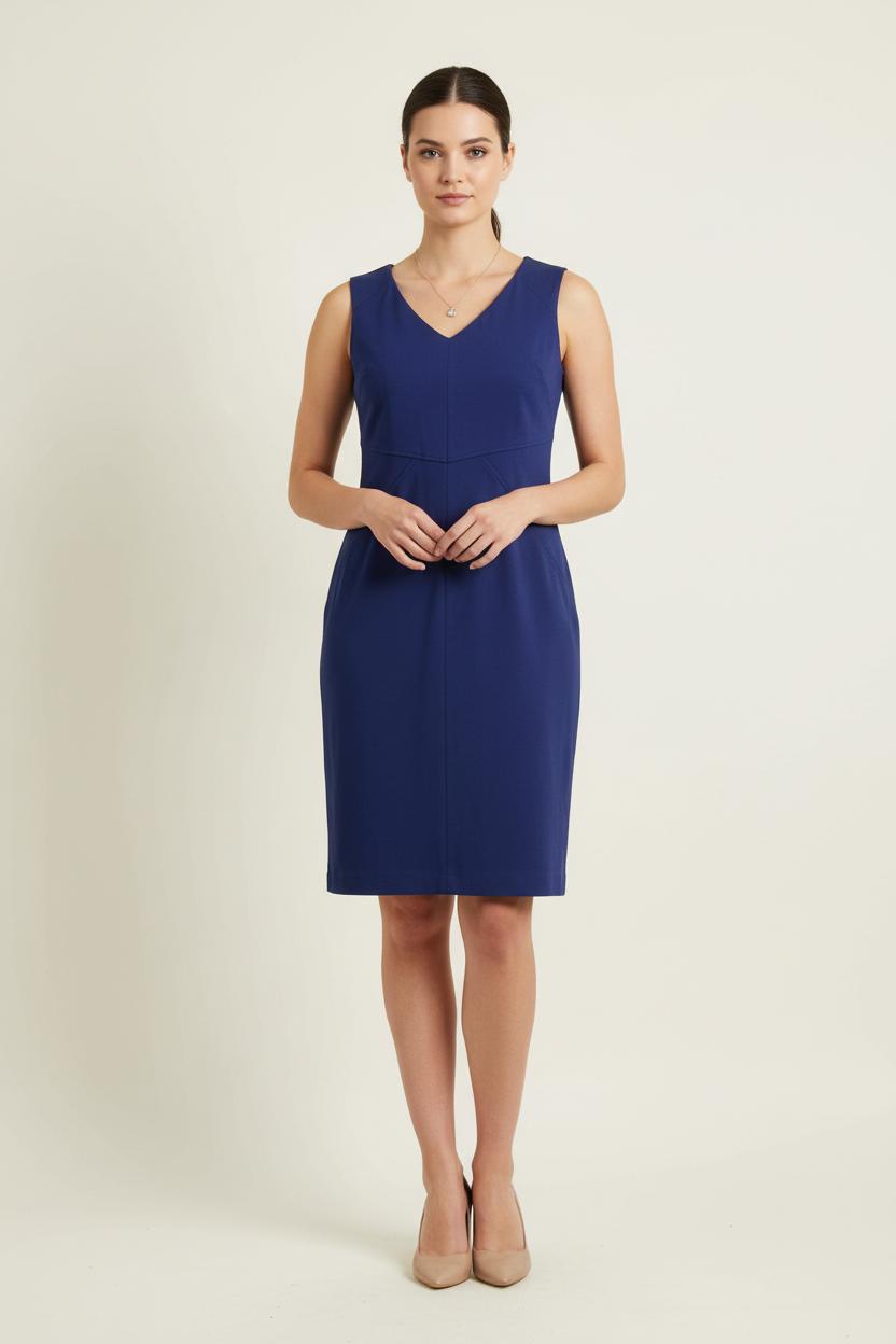 Robe Sans Manches Bleue - Taille XL/42 de la marque Tara Jarmon | PARAD73077 - Vendu par Paradigme - Image 1