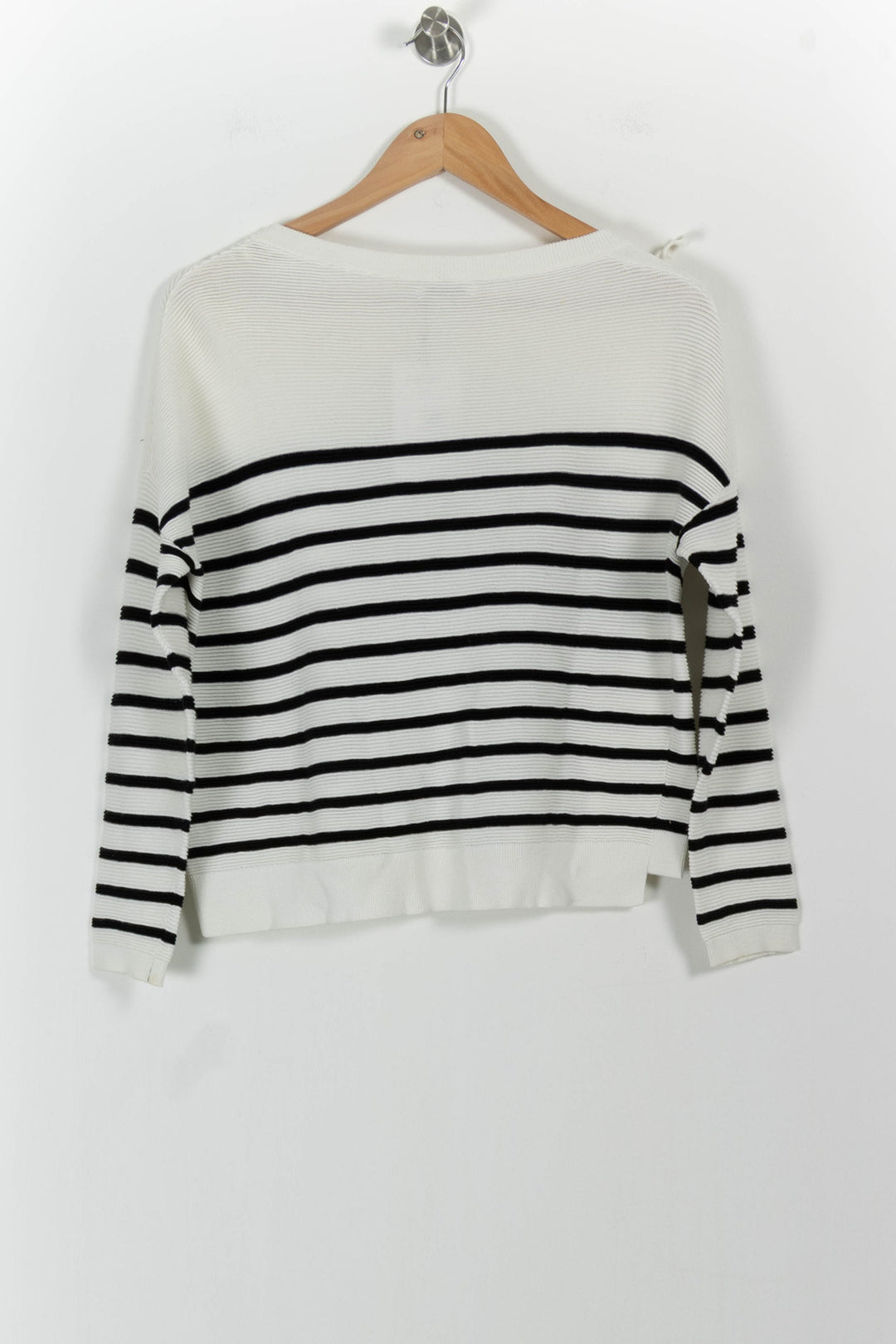 Pull Blanc et Noir - Taille S/36 de la marque IKKS | PARAD73081 - Vendu par Paradigme - Image 4