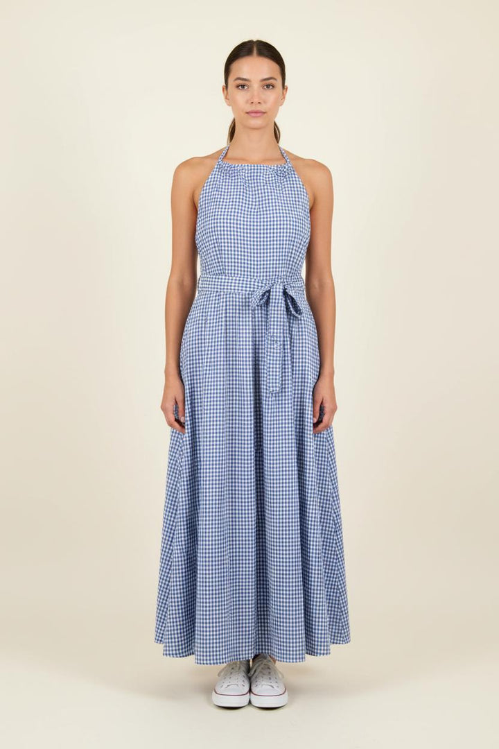 Robe Longue Bleu et Blanc - Taille XS/34 de la marque Ines de la Fressange Paris | PARAD73083 - Vendu par Paradigme - Image 1