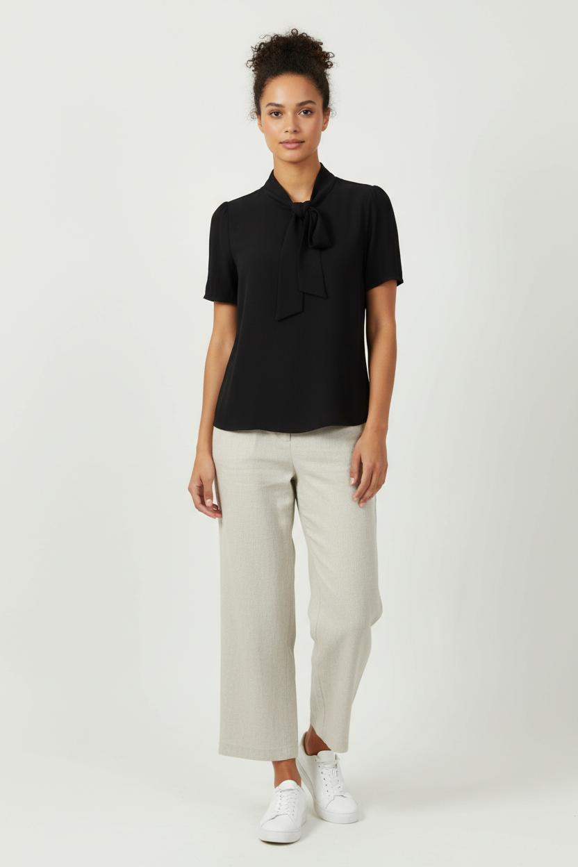 Blouse Noire - Taille S/36 de la marque Claudie Pierlot | PARAD7309 - Vendu par Paradigme - Image 1
