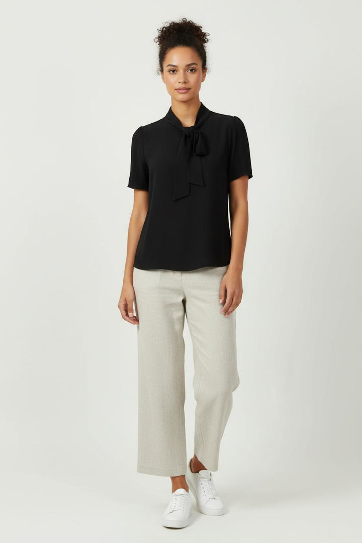 Blouse Noire - Taille S/36 de la marque Claudie Pierlot | PARAD7309 - Vendu par Paradigme - Image 1