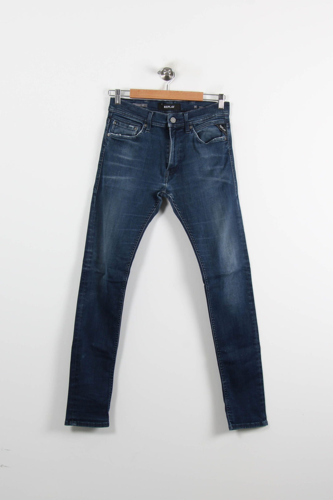 Jean Slim Bleu - Taille M/38 de la marque Replay | PARAD73091 - Vendu par Paradigme - Image 2
