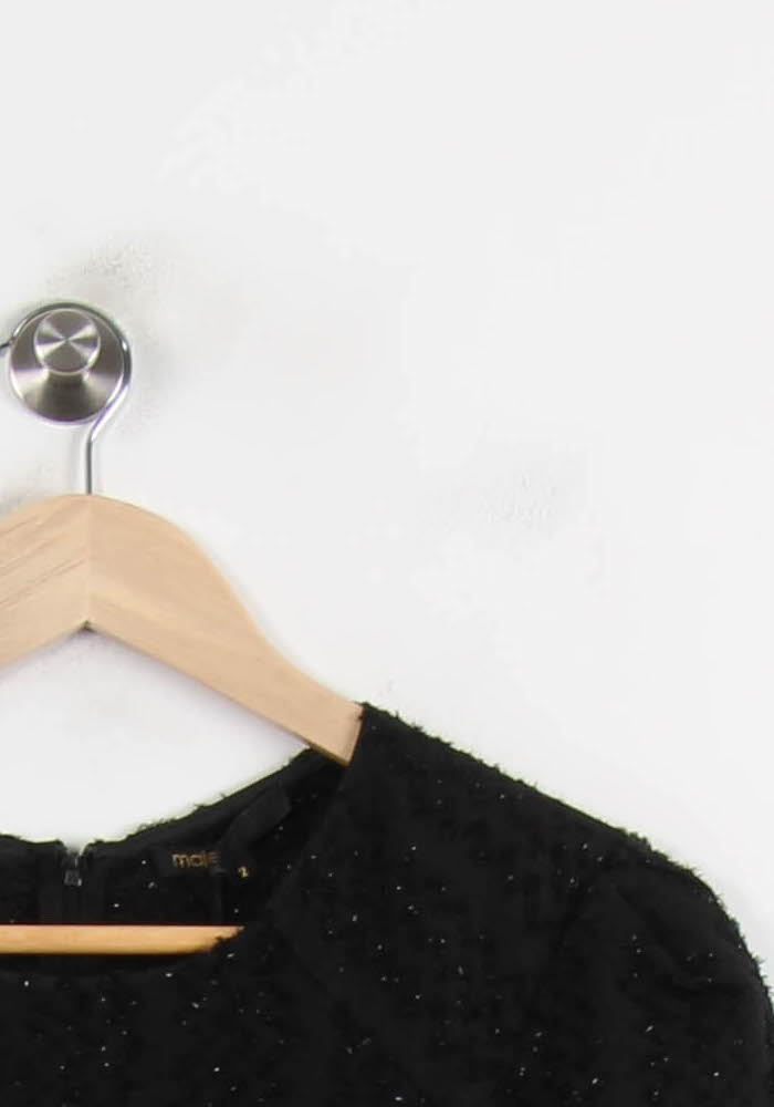 Blouse Noire - Taille M/38 de la marque Maje | PARAD73095 - Vendu par Paradigme - Image 3