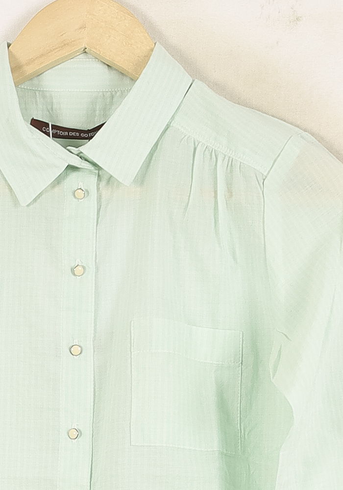 Chemise Verte - Taille XS/34 de la marque Comptoir des Cotonniers | PARAD73109 - Vendu par Paradigme - Image 3