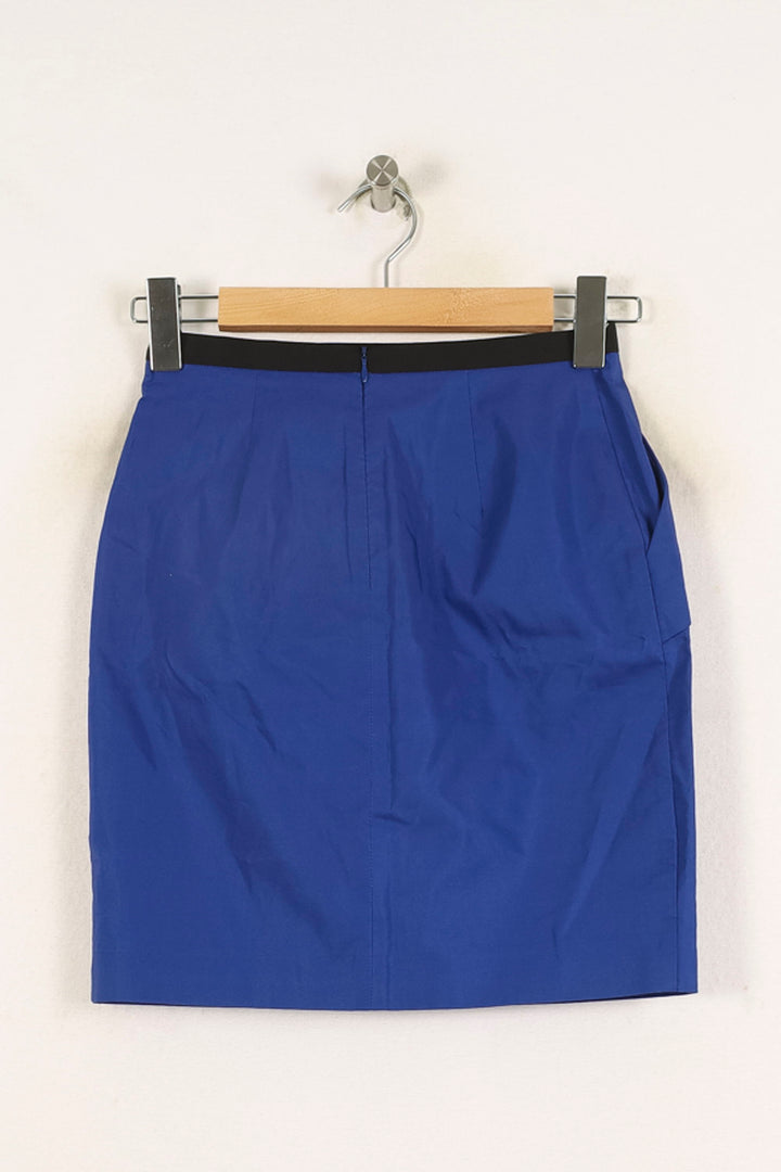 Jupe Droite Bleue - Taille XS/34 de la marque Comptoir des Cotonniers | PARAD73115 - Vendu par Paradigme - Image 4