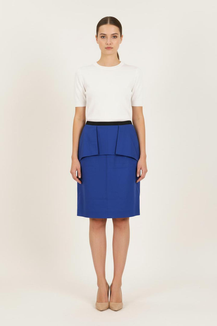 Jupe Droite Bleue - Taille XS/34 de la marque Comptoir des Cotonniers | PARAD73115 - Vendu par Paradigme - Image 1