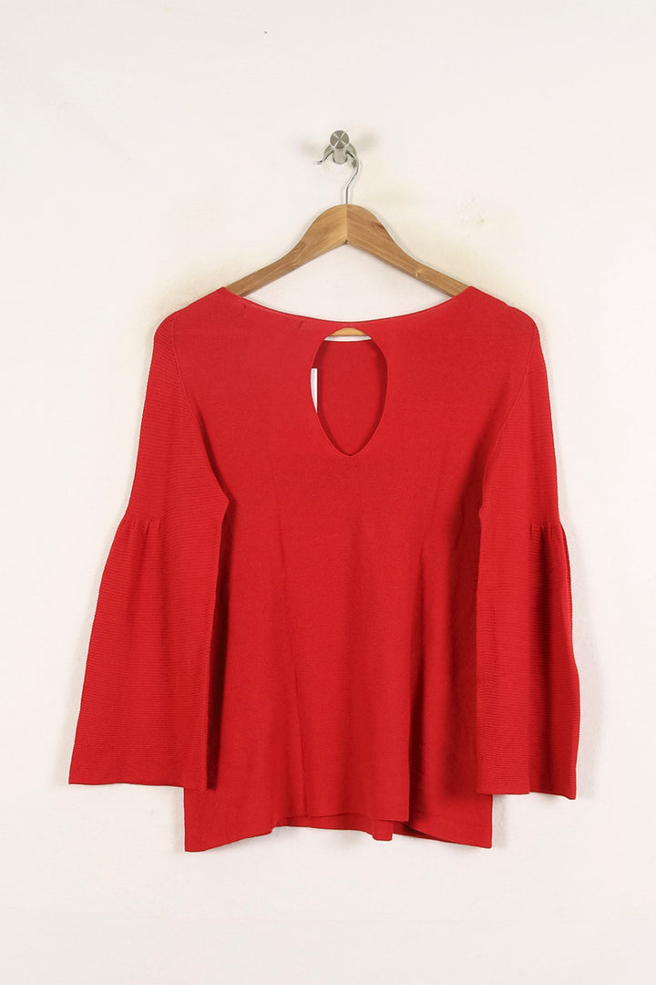 Blouse Rouge - Taille S/36 de la marque La Fée Maraboutée | PARAD73116 - Vendu par Paradigme - Image 4