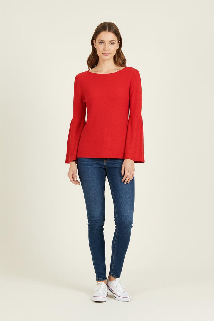 Blouse Rouge - Taille S/36 de la marque La Fée Maraboutée | PARAD73116 - Vendu par Paradigme - Image 1