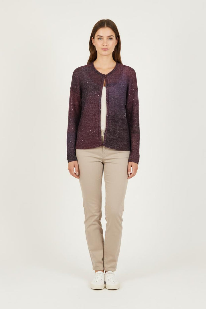 Cardigan Violet - Taille S/36 de la marque Bérénice | PARAD73121 - Vendu par Paradigme - Image 1