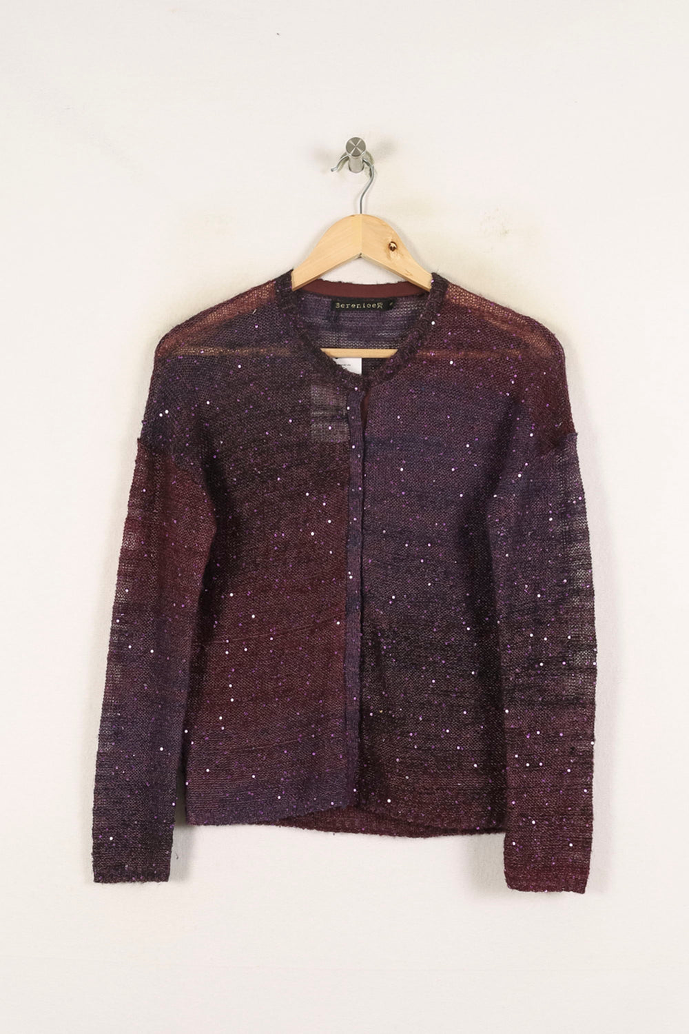 Cardigan Violet - Taille S/36 de la marque Bérénice | PARAD73121 - Vendu par Paradigme - Image 2