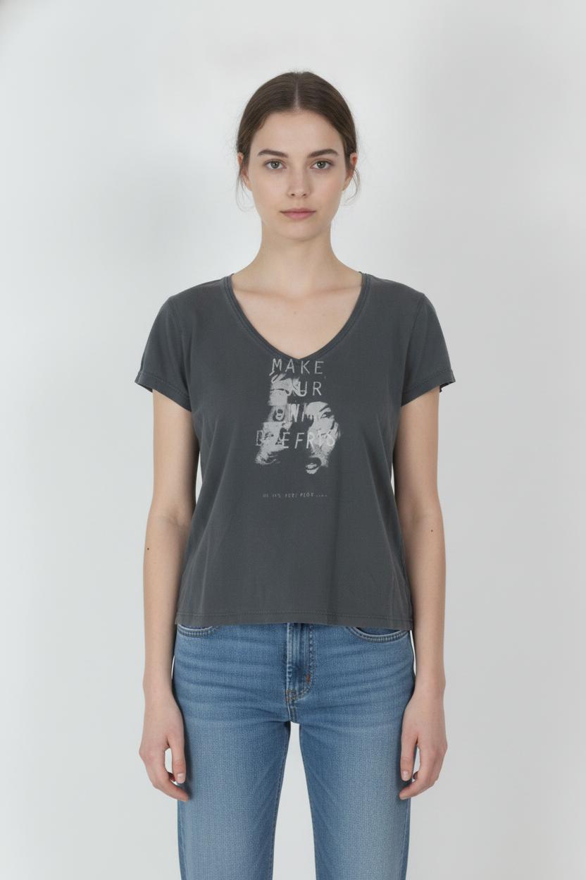 Tee-shirt Gris - Taille M/38 de la marque IKKS | PARAD73123 - Vendu par Paradigme - Image 1