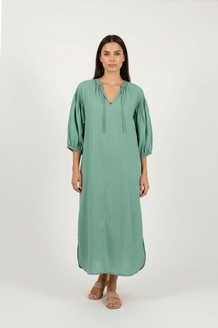 Robe Longue Verte - Taille M/38 de la marque Léon & Harper | PARAD73125 - Vendu par Paradigme - Image 1