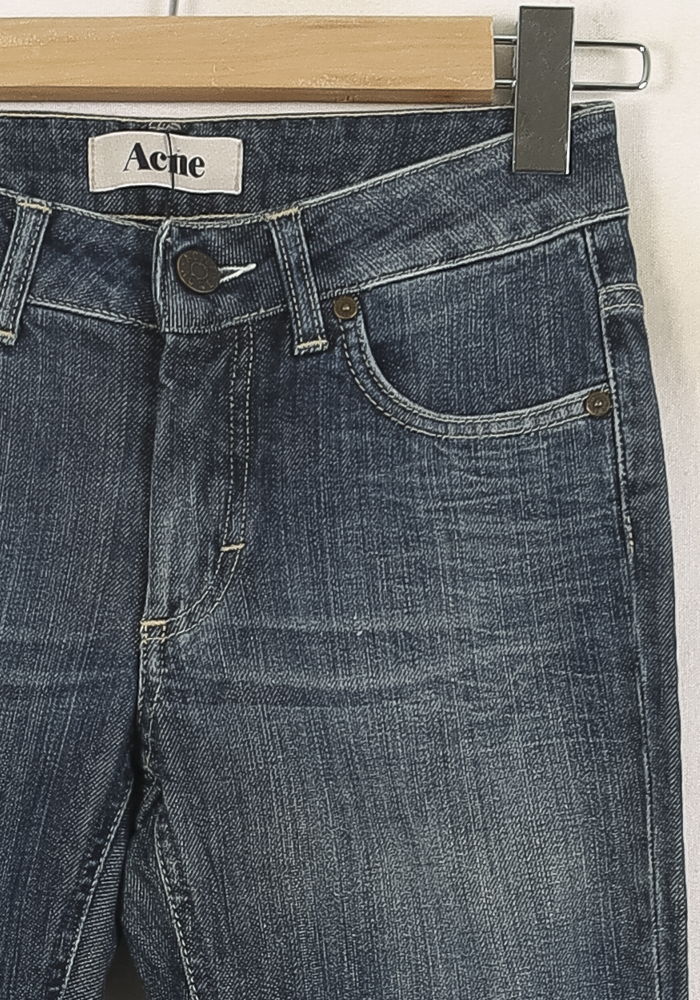 Jean Droit Bleu - Taille XS/34 de la marque Acne Studios | PARAD73129 - Vendu par Paradigme - Image 3