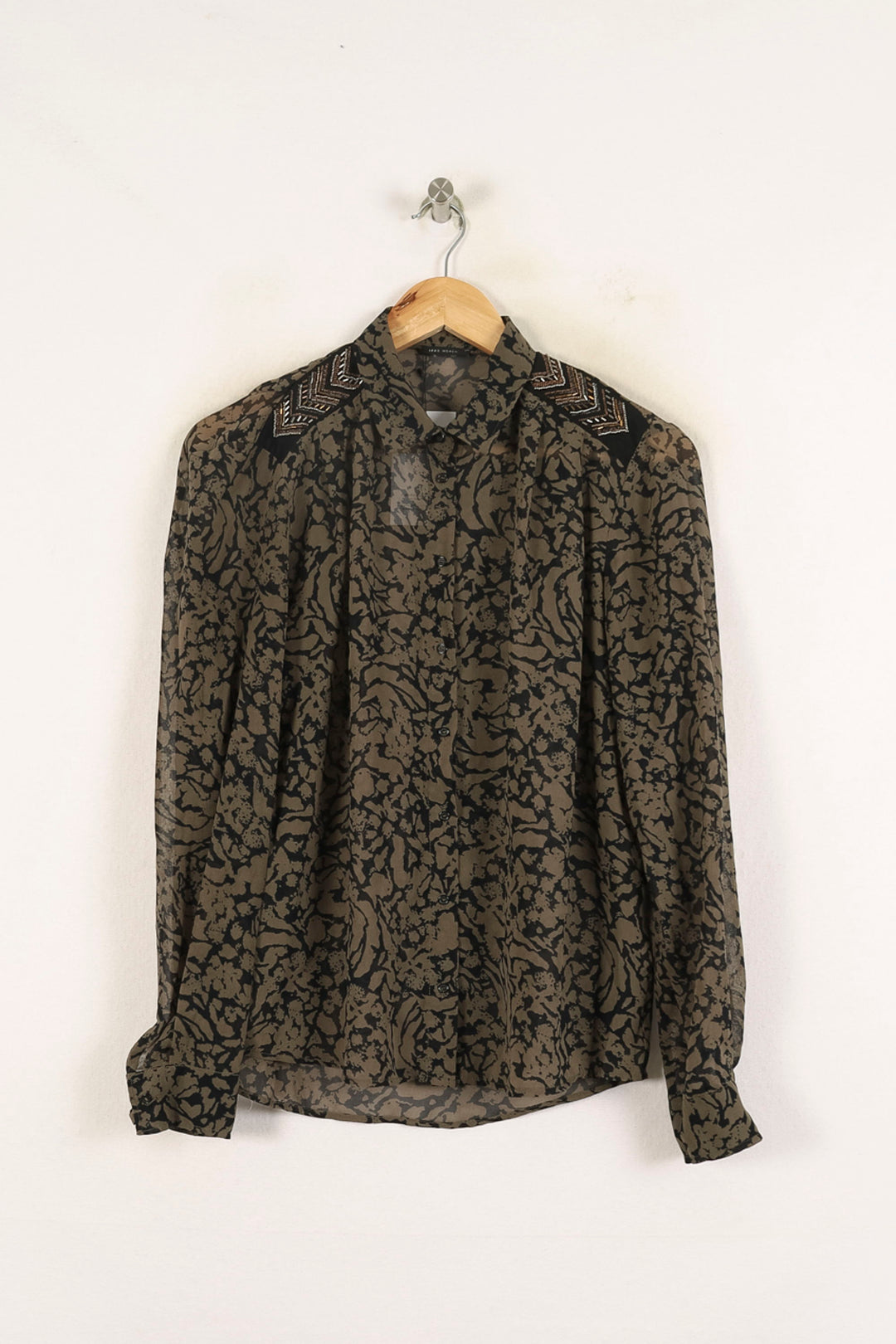 Chemise Verte et Noire - Taille M/38 de la marque IKKS | PARAD73139 - Vendu par Paradigme - Image 2