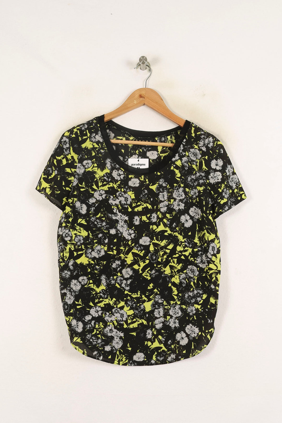 Tee-shirt Noir et Jaune - Taille S/36 de la marque The Kooples - Sport | PARAD73144 - Vendu par Paradigme - Image 2