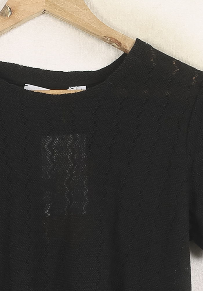 Blouse Noire - Taille XL/42 de la marque La Fée Maraboutée | PARAD73162 - Vendu par Paradigme - Image 3