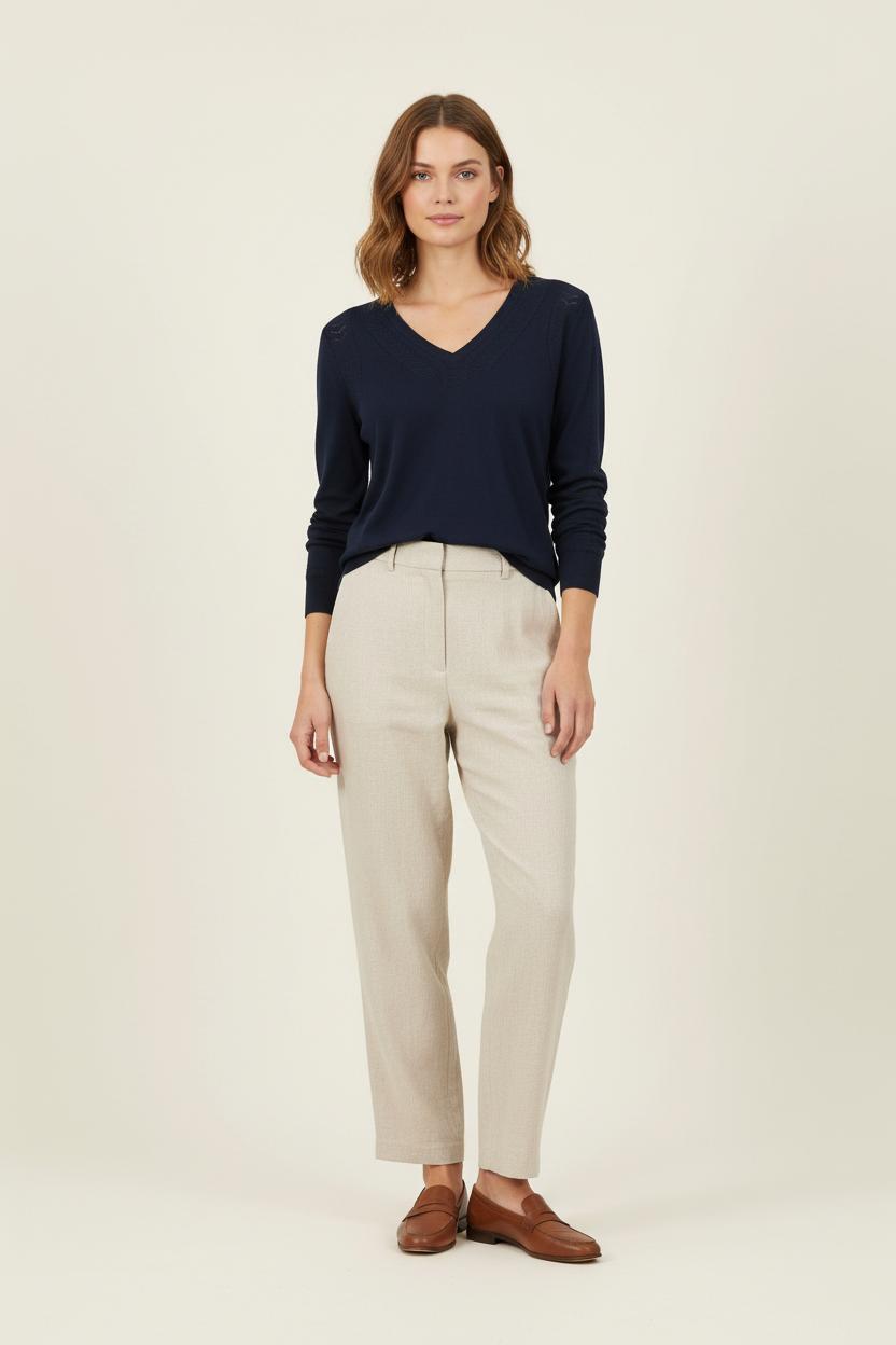 Pull Bleu - Taille M/38 de la marque La Fée Maraboutée | PARAD73166 - Vendu par Paradigme - Image 1