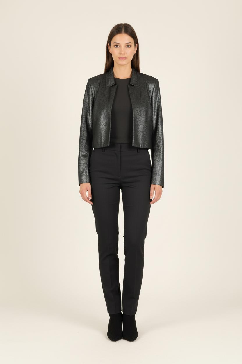 Veste Courte Noire - Taille XL/42 de la marque IKKS | PARAD73168 - Vendu par Paradigme - Image 1