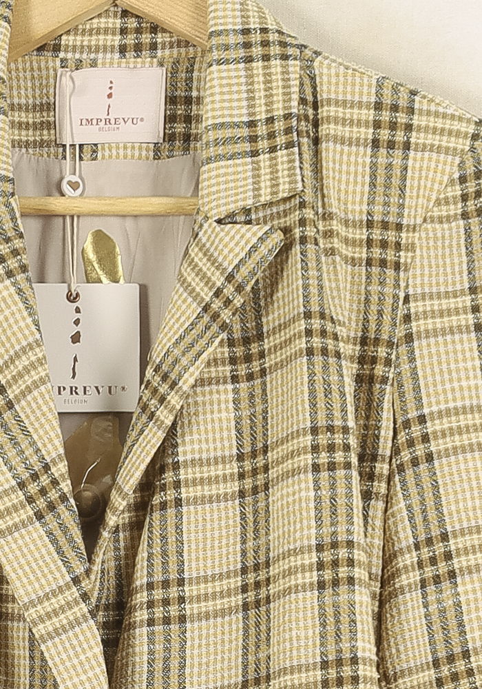 Blazer Beige et Marron - Taille S/36 de la marque Imprevu | PARAD73172 - Vendu par Paradigme - Image 3